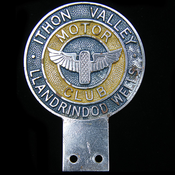 Ithon Valley  Motor Club Llandrindod Wells Car Badge