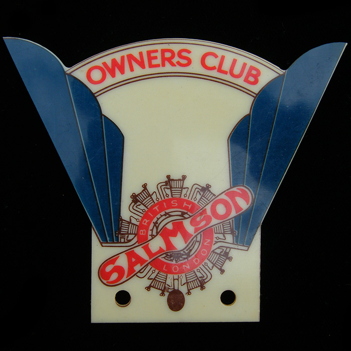 British Salmson Owners Club Car Badge