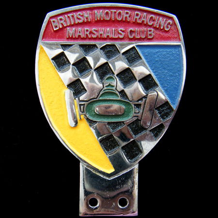 British Motor Racing Marshals Club Car Badge