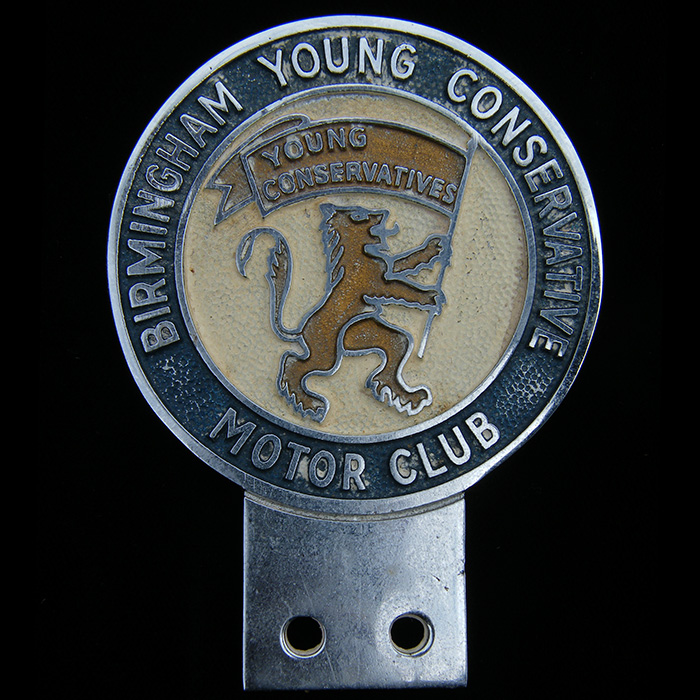 Birmingham Young Conservative Motor Club car badge