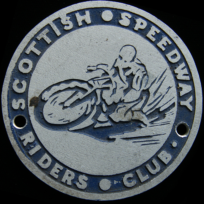 Scottish Speedway Riders Club car badge
