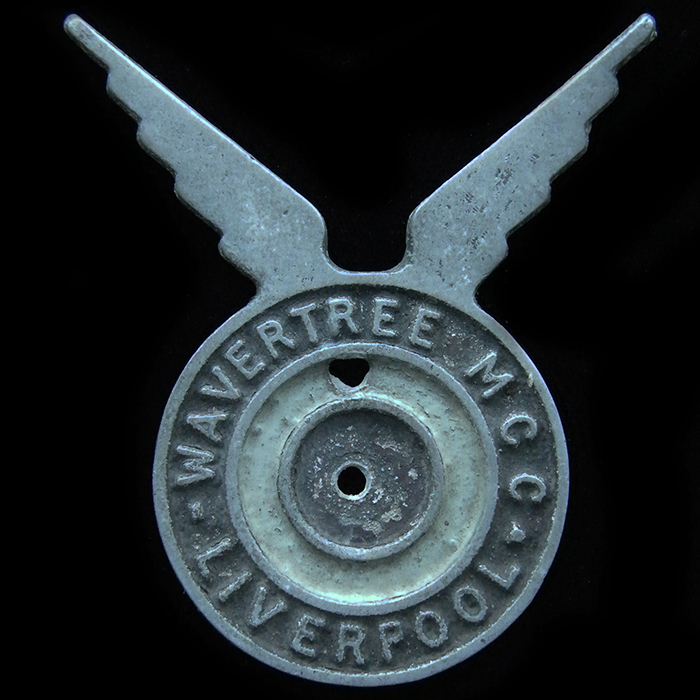Wavertree Motor Cycle Club Liverpool car badge