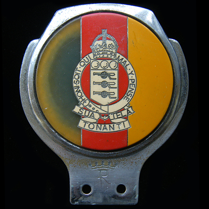 Staff band of the Royal Ordinance Corps car badge