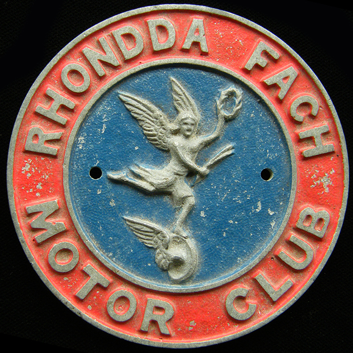 Rhondda Fach Motor Club car badge