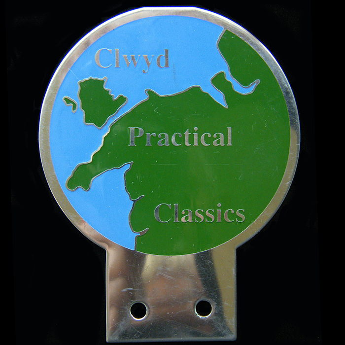 Clwd Practical Classics car badge
