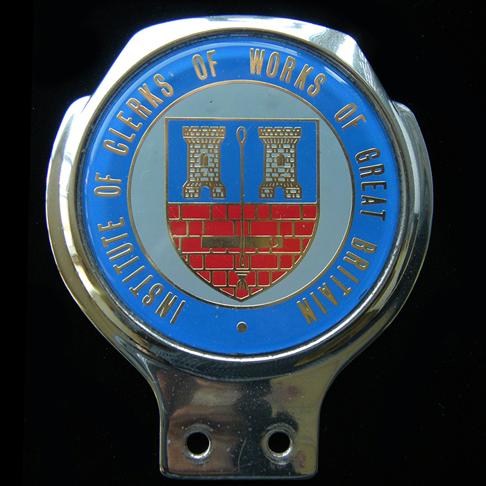 Institute of Clerks of Works of Great Britain car badge