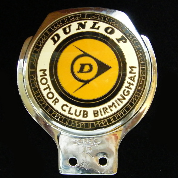 Dunlop Motor Club Birmingham car Badge