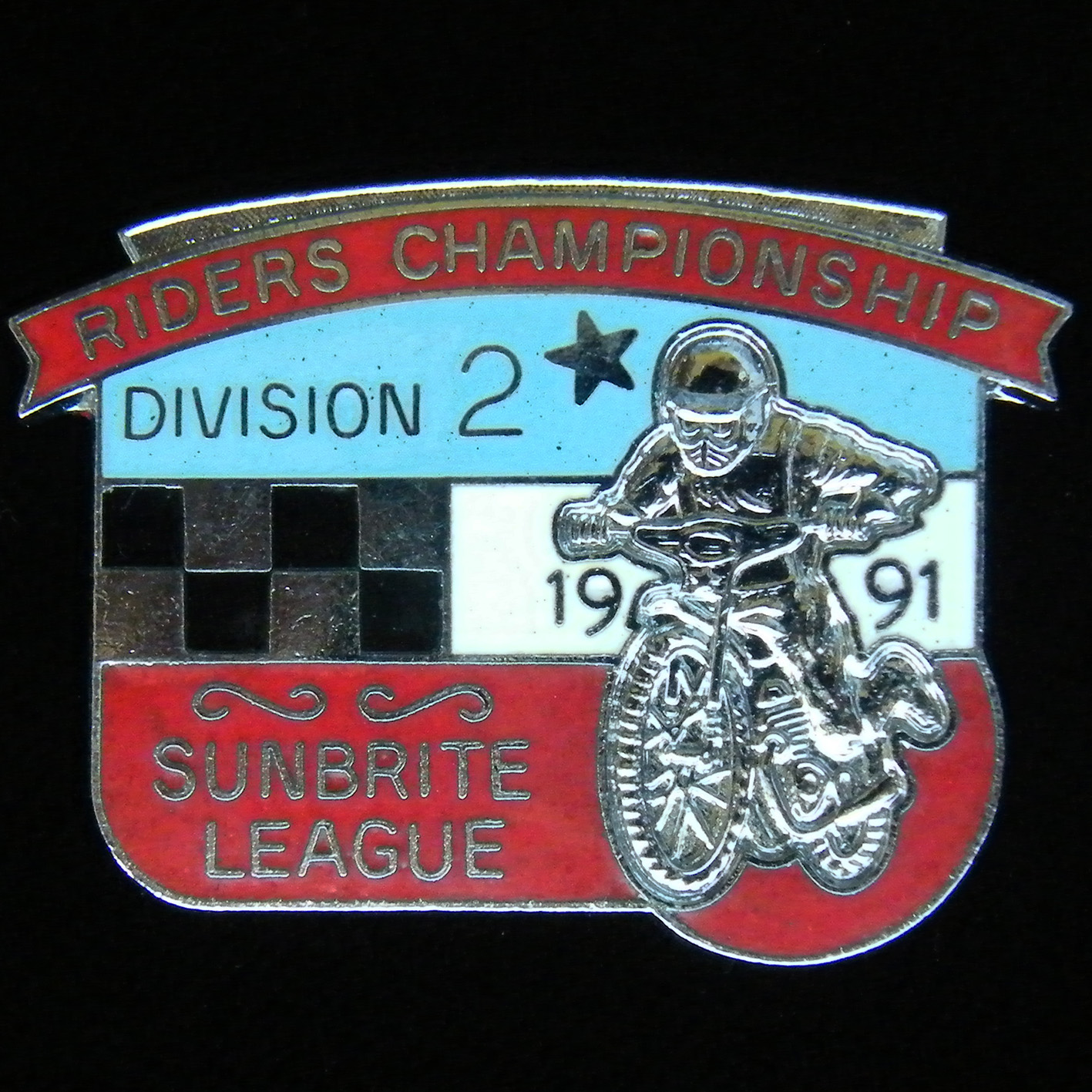 2nd Division (Speedway) Riders Championship lapel Badge