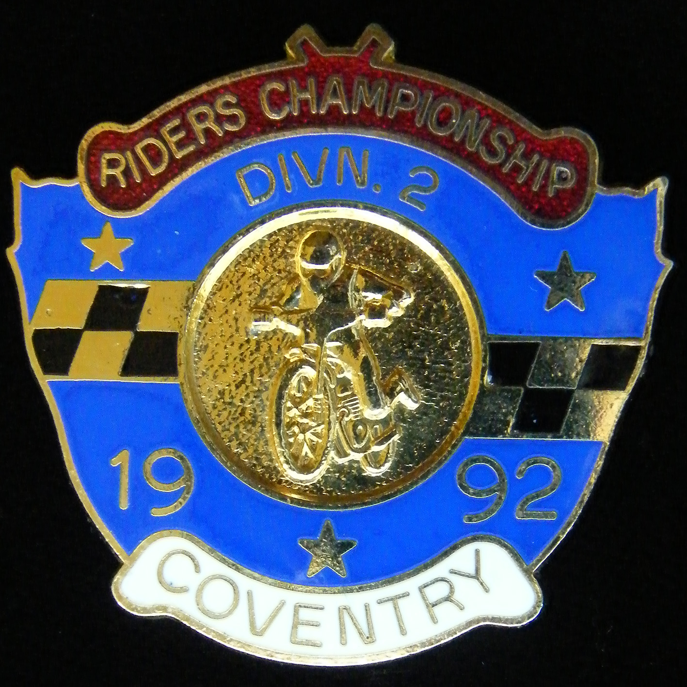 2nd Division (Speedway) Riders Championship lapel Badge