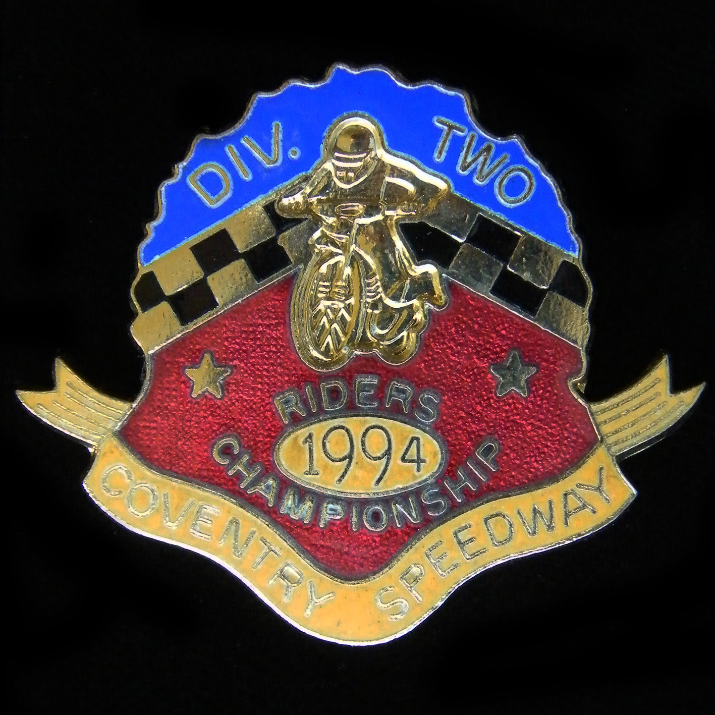 2nd Division (Speedway) Riders Championship lapel Badge