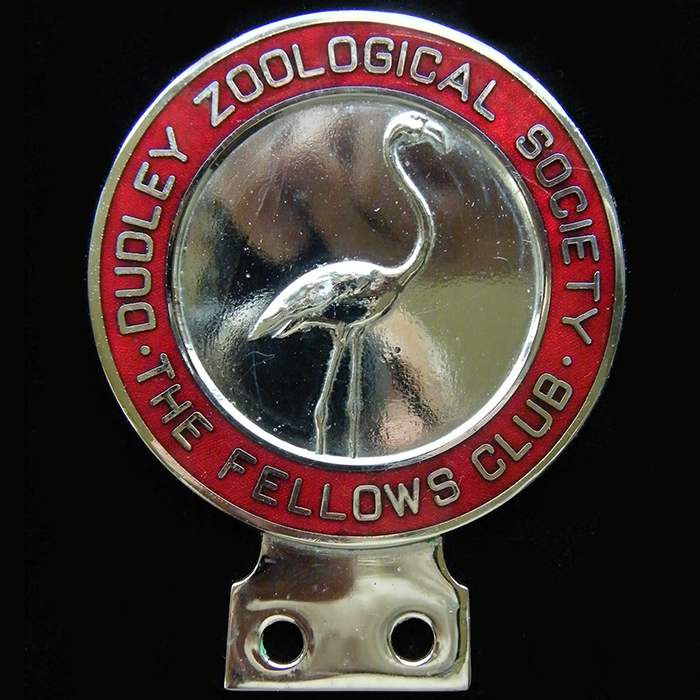 Dudley Zoological Society Fellows Club car badge