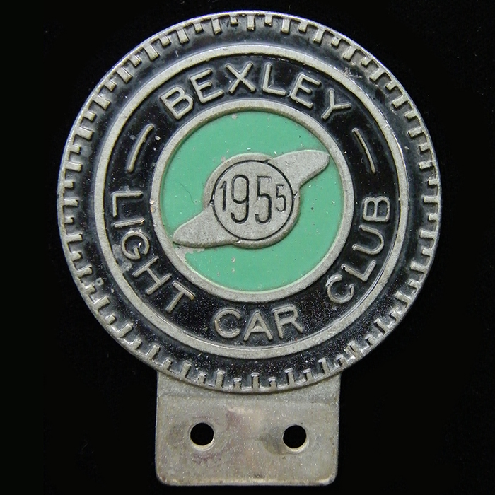 Bexley Light Car Club car badge 1955