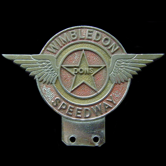 Wimbledon Speedway car Badge