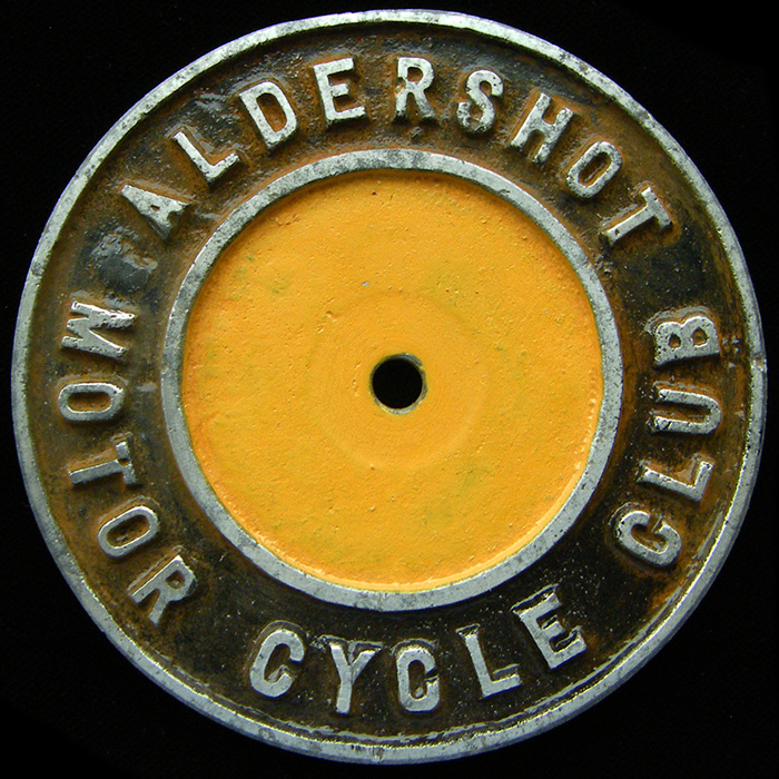 Aldershot Motor Cycle Club Car Badge