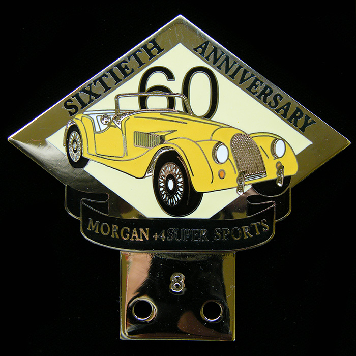 Morgan +4 Super Sports car badge