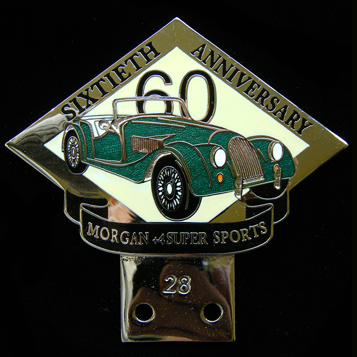 Morgan +4 Super Sports car badge
