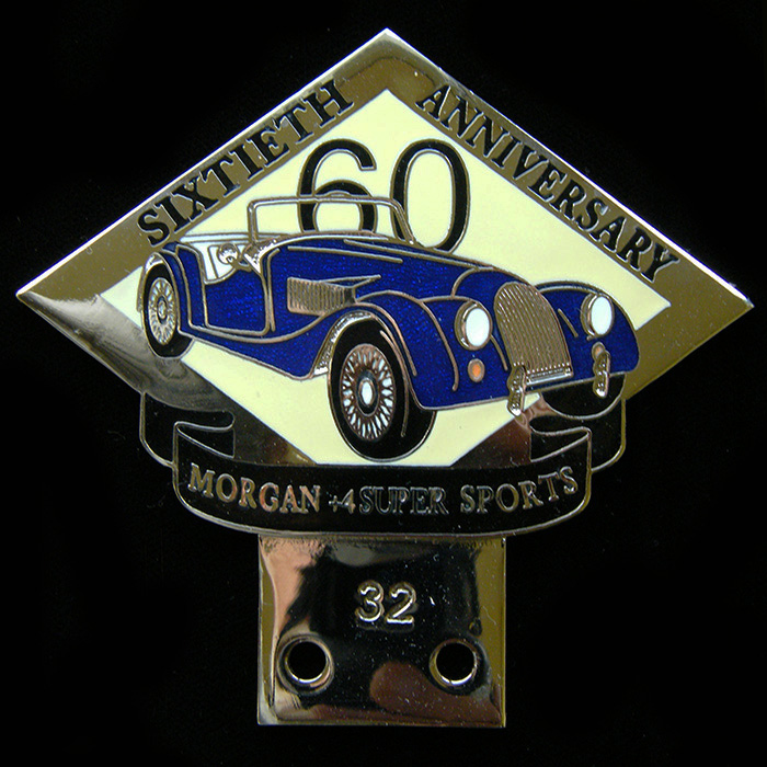 Morgan +4 Super Sports car badge