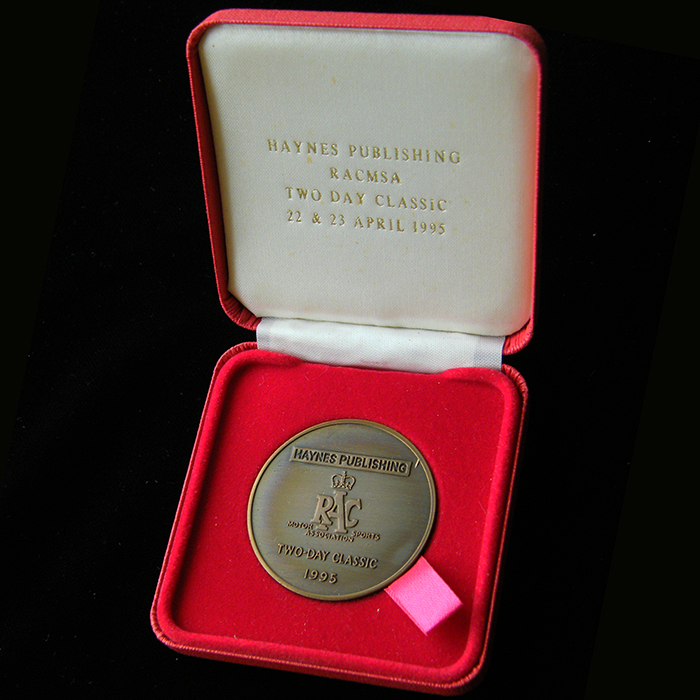 RAC Motor Sports Association Medallion 1995