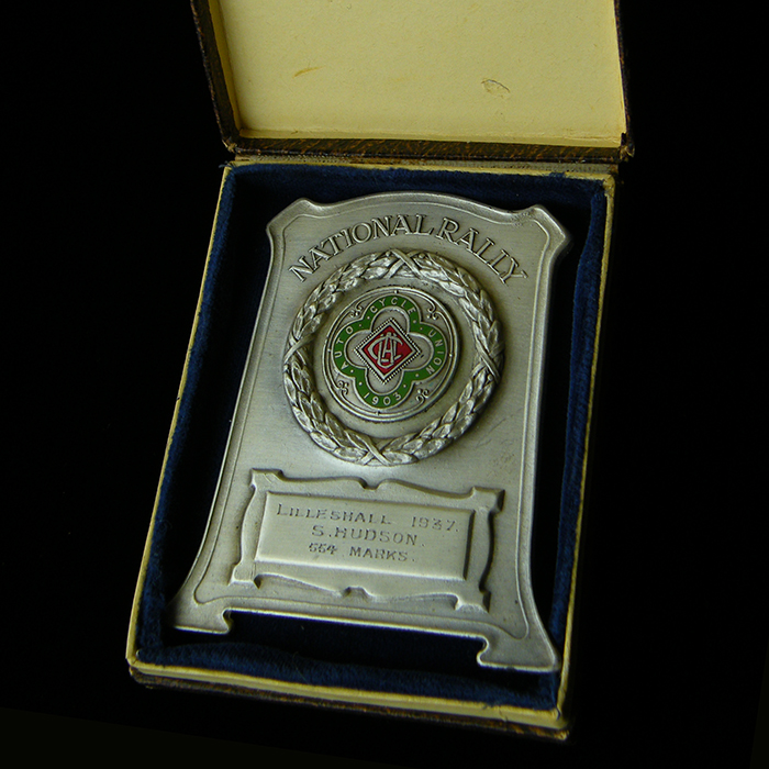 1938 Auto Cycle Union National Rally Plaque