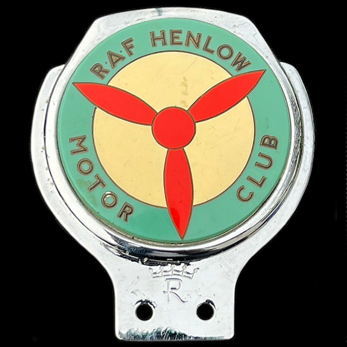 RAF Henlow Motor Club car badge