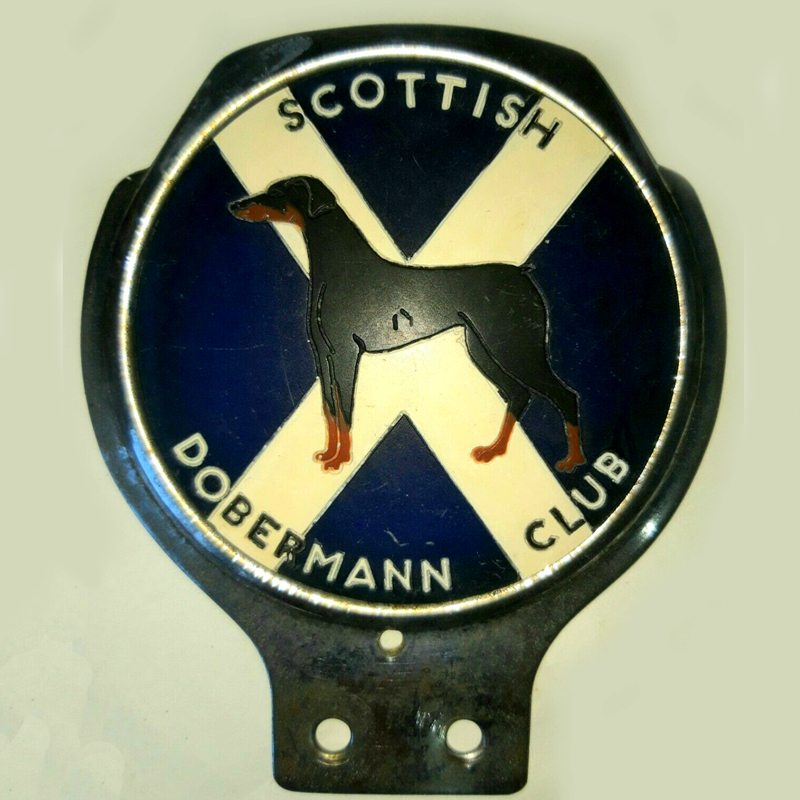 Scottish Dobermann Club car badge