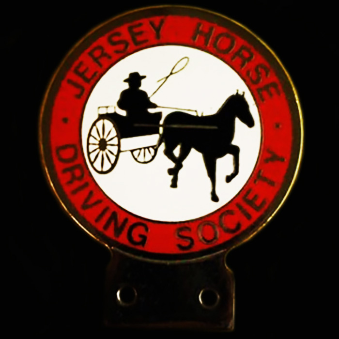 Jersey Horse Riding car badge
