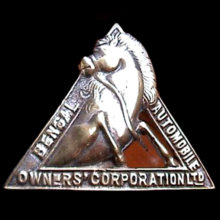 Bengal Automobile Owners' Corporation Ltd Car Badge