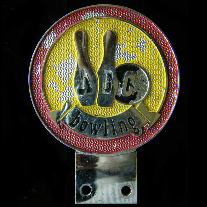 ABC Bowling car badge