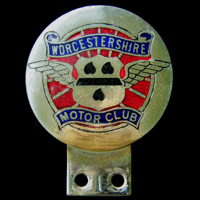 WORCESTERSHIRE MOTOR CAR CLUB ENAMEL BADGE EMBLEM INSIGNIA£20.00