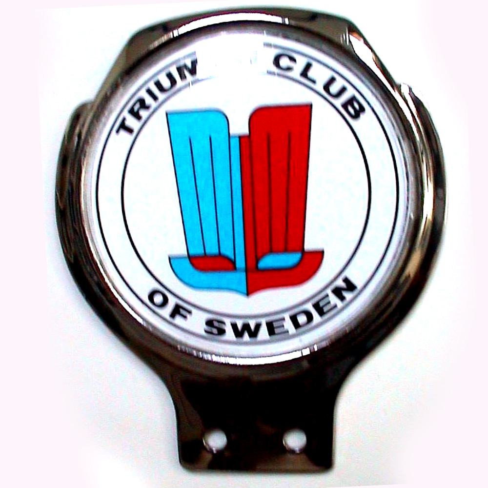 Triumph Club of Sweden car badge
