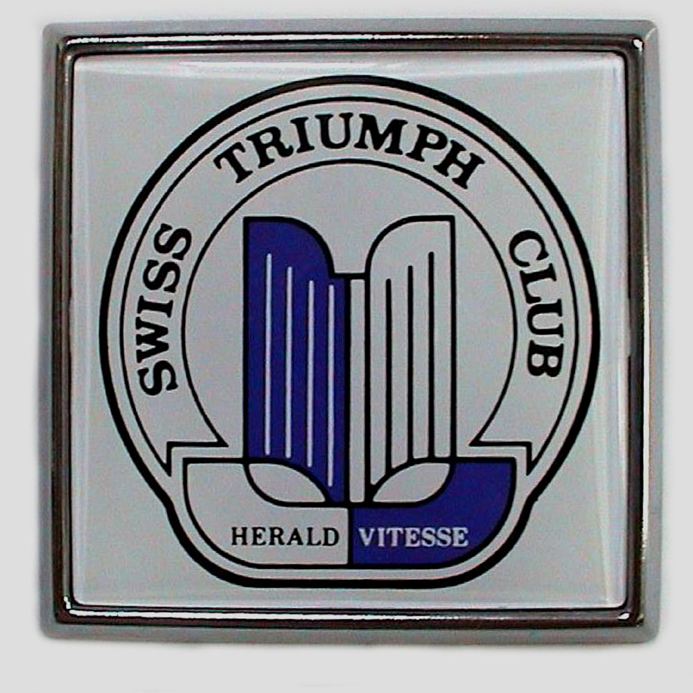 Swiss Triumph Herald Club car badge