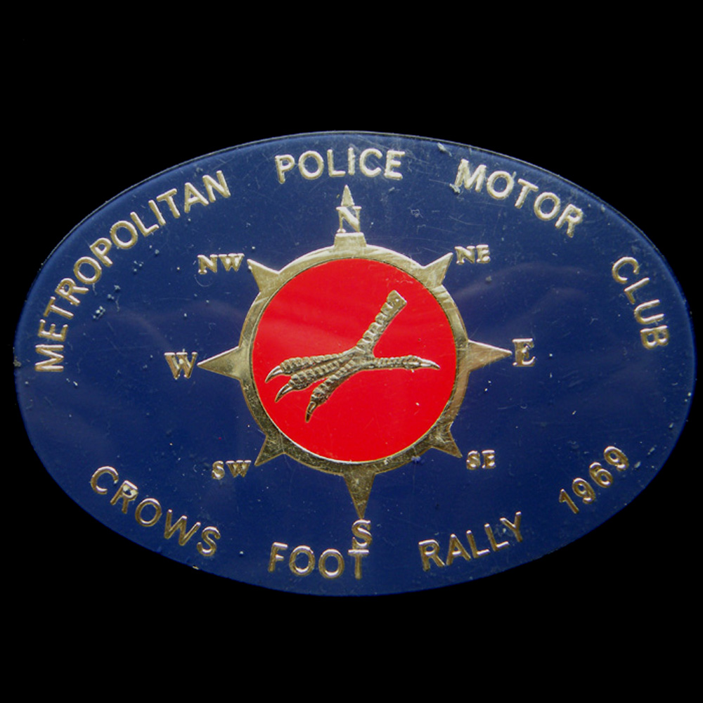 Metropolitan Police Motor Club rally badge