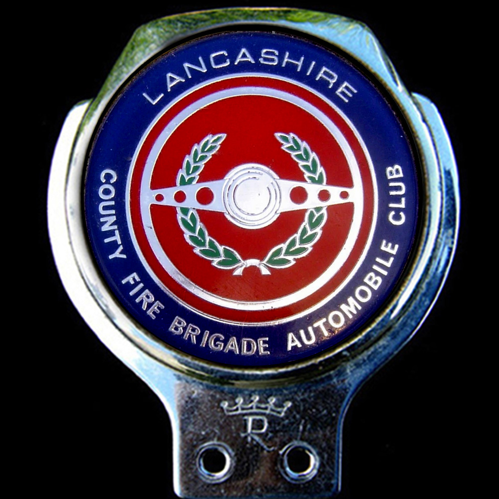 Lancashire County Fire Brigade car badge