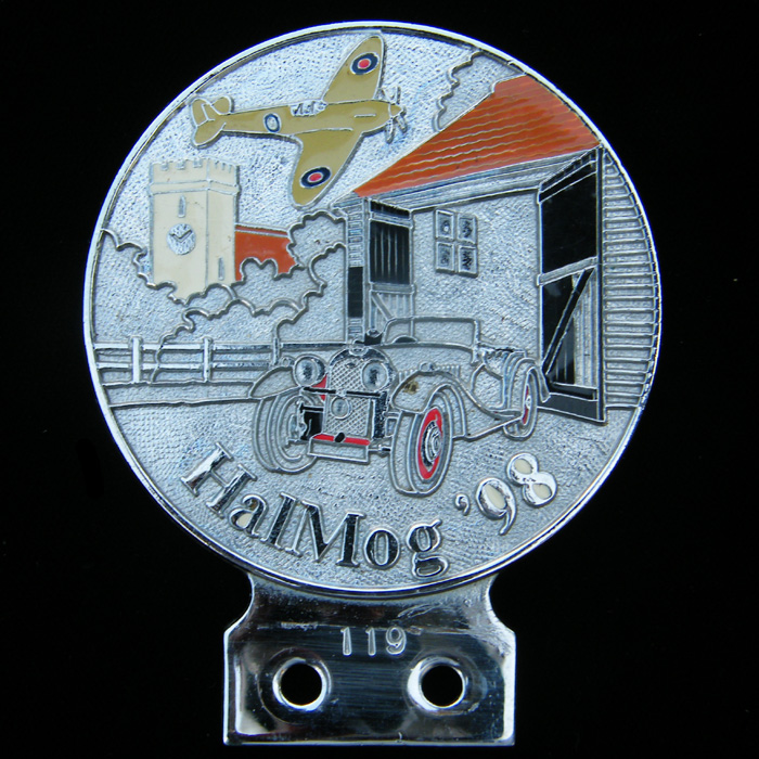 Morgan HalMog 98 car badge