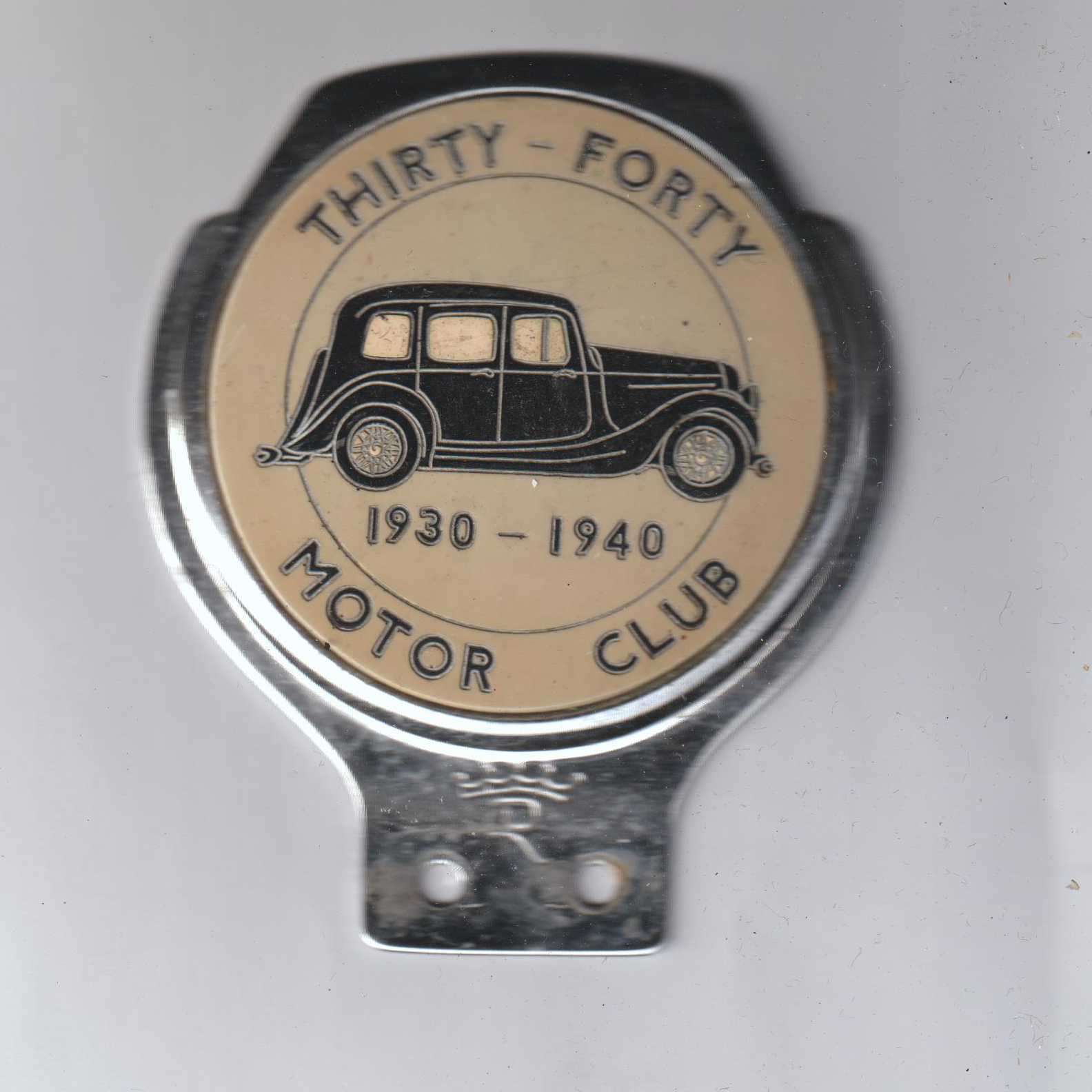 Thirty Fourty Motor Club car badge