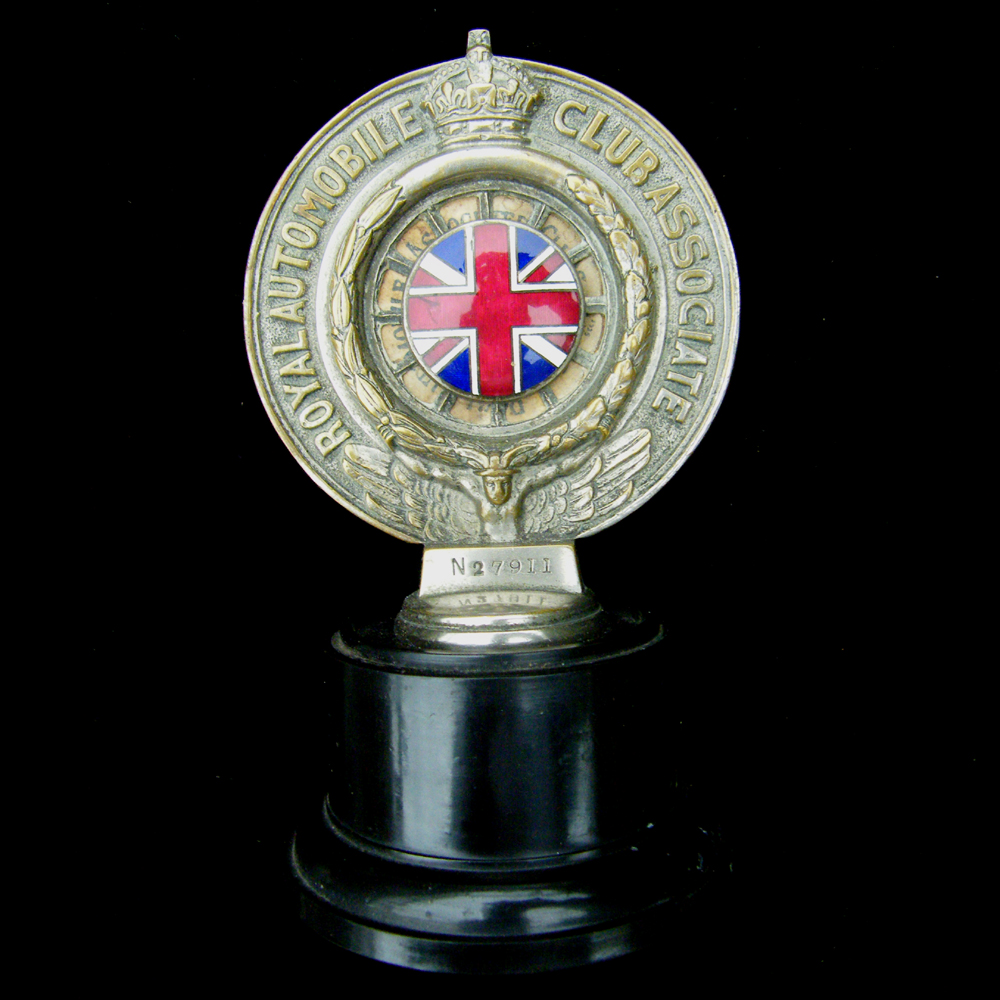 Royal Automobile Club Car Badge 1925 year membership. Car badge