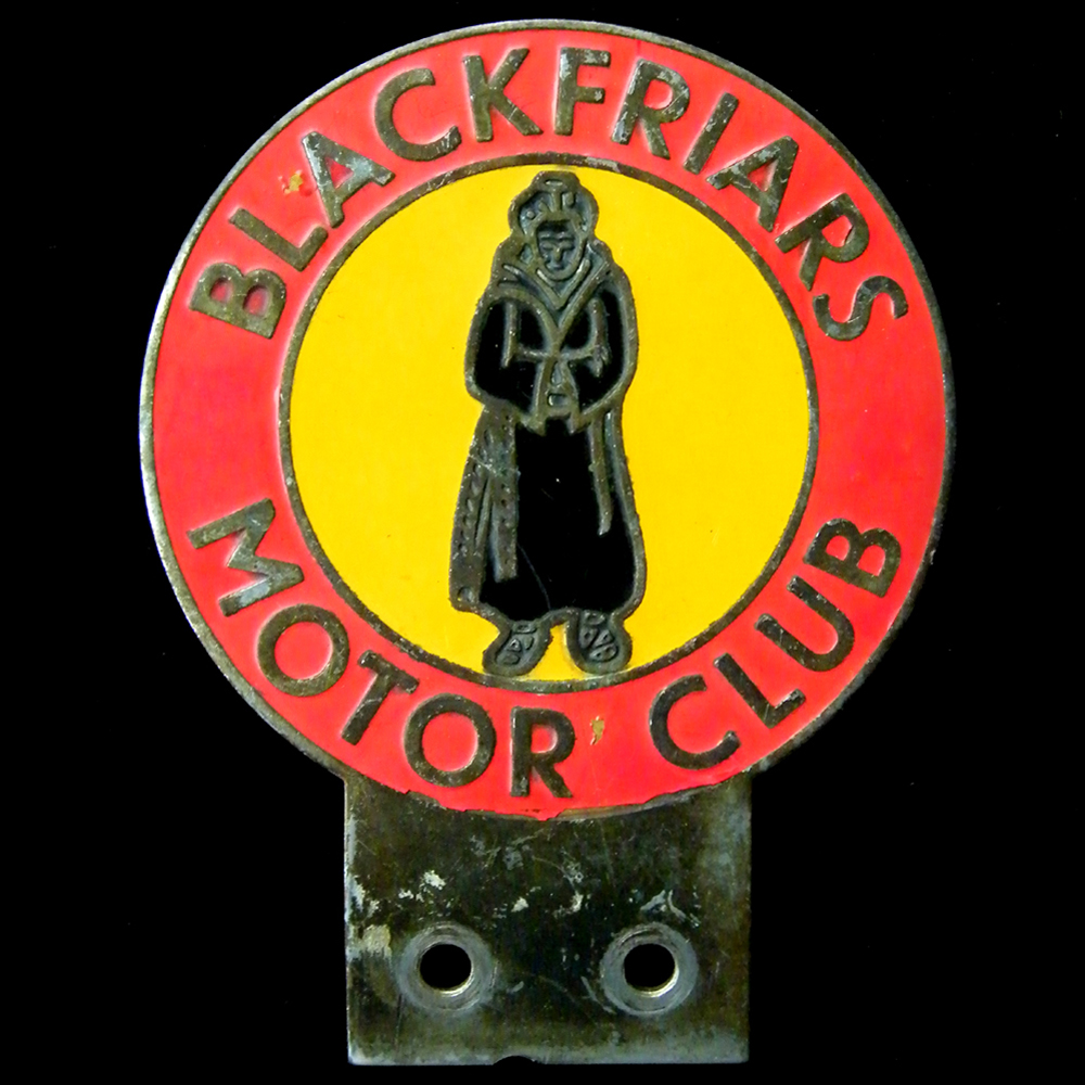 Blackfriers Motor Club car badge