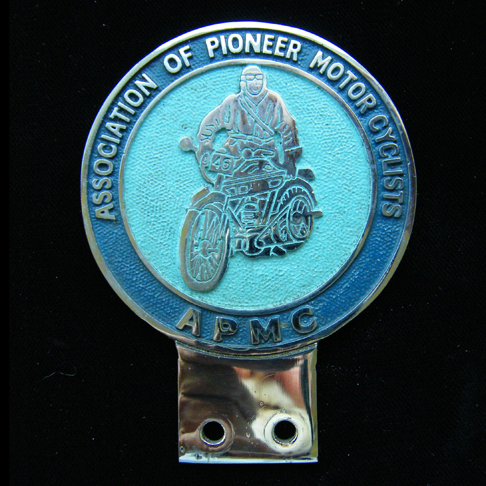 Association of Pioneer Motor Cyclists Car Badge