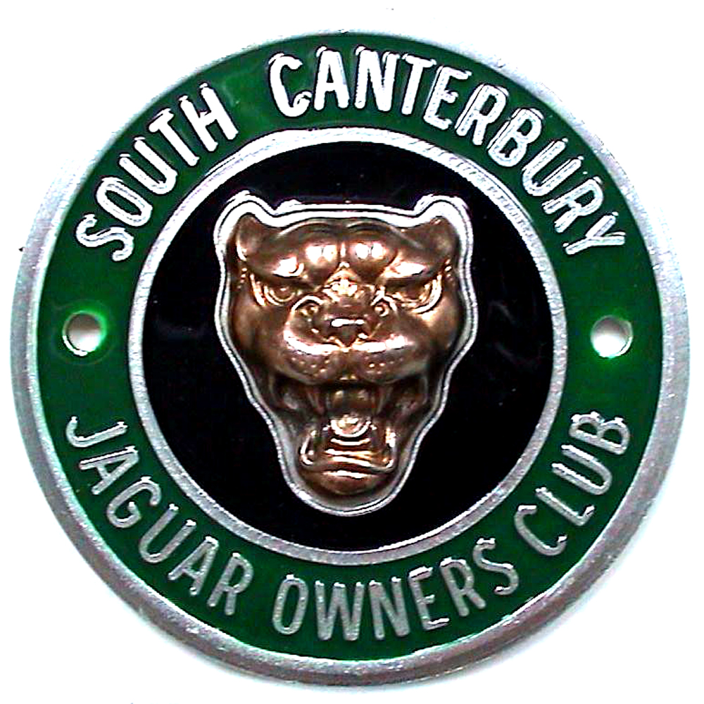 South Canterbury Jaguar Owners Club Car badge