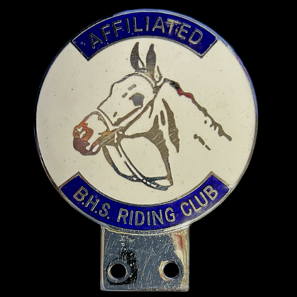British Horse Society Riding Club car badge