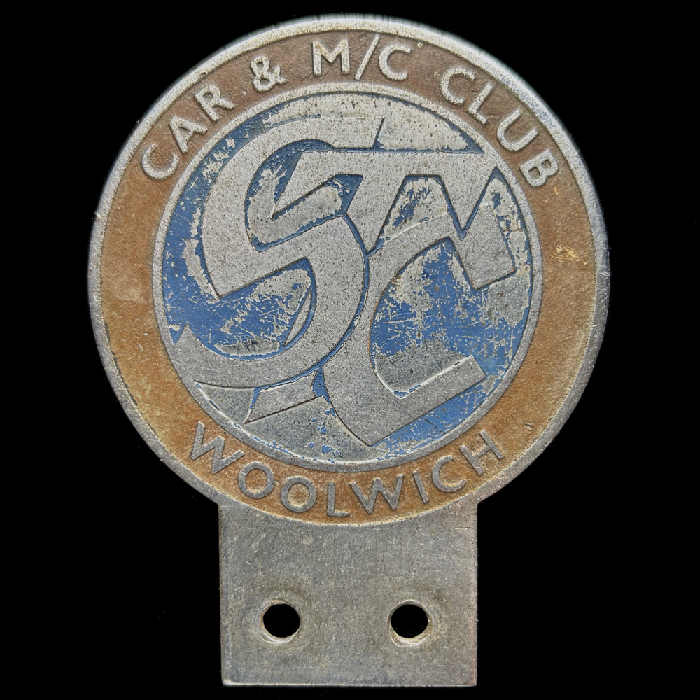 S T C Car & Motor Cycle Club, Woolwich car badge