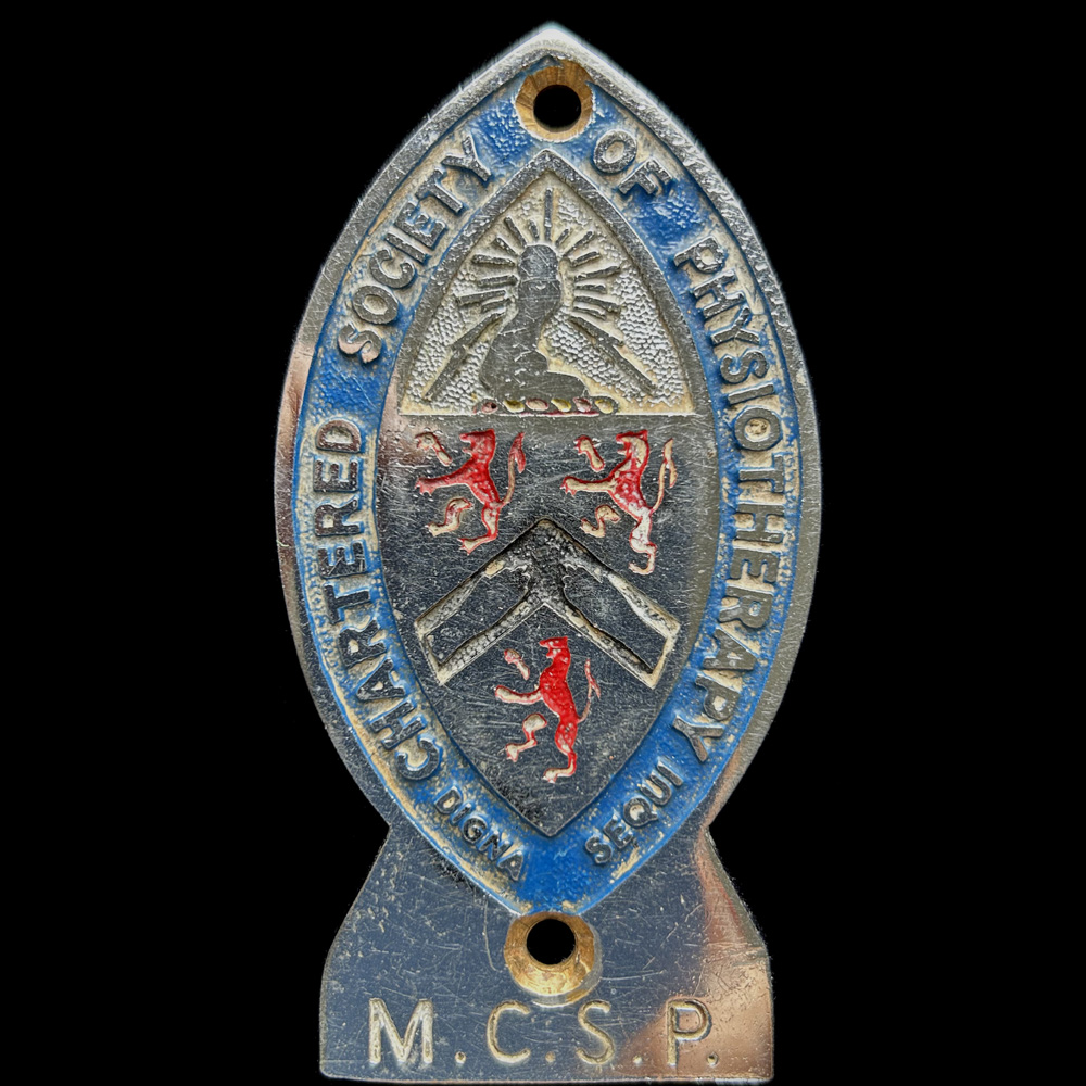 Chartered Society of Physiotherapy car badge