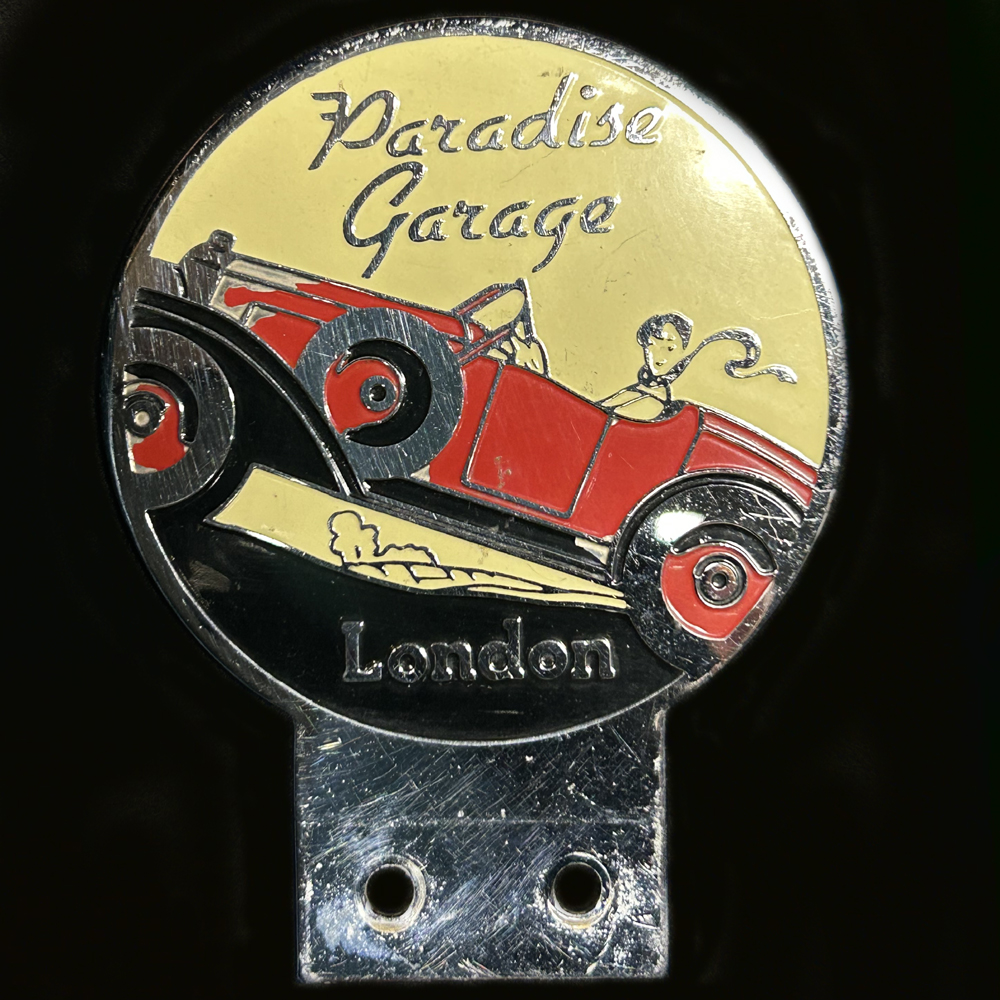 Paradise Garage London Car Badge