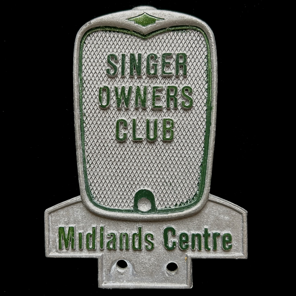 Singers Owners Club Midlands Centre Car Badge
