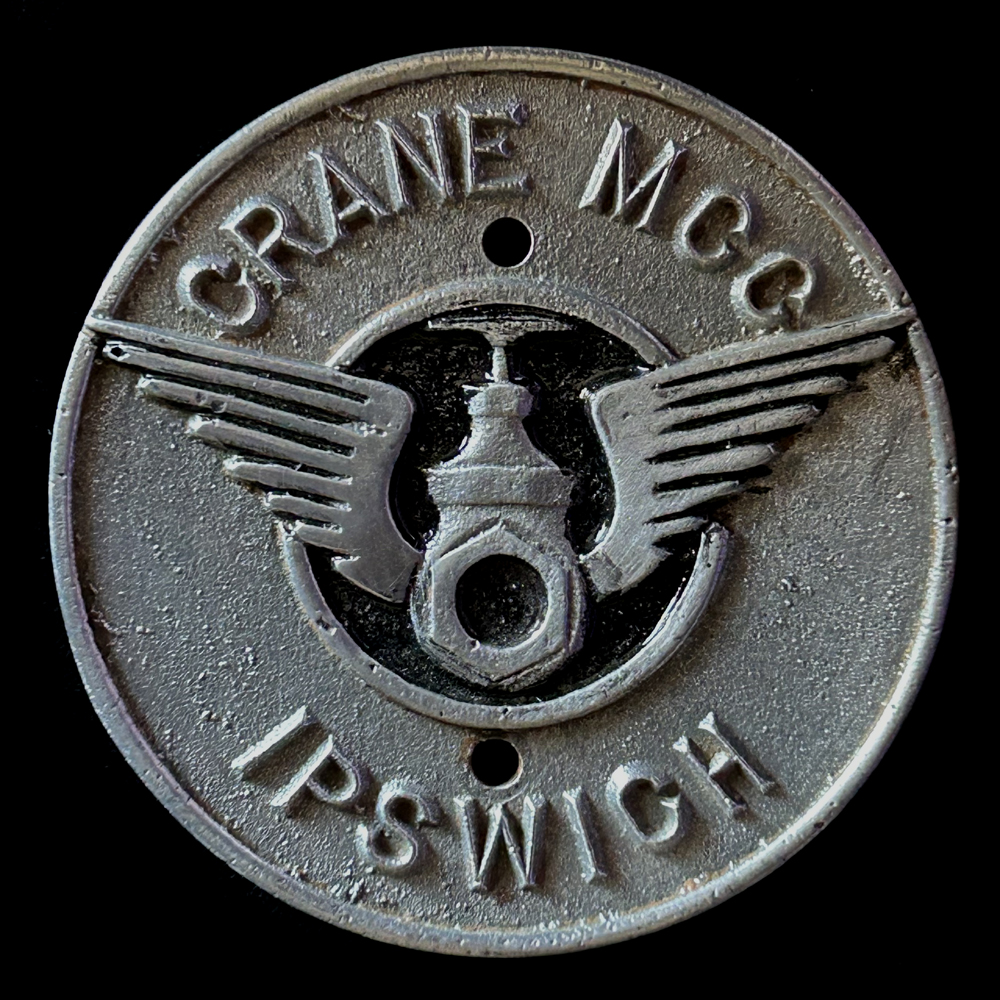 Ipswich Crane Motor Cycle Club Car Badge