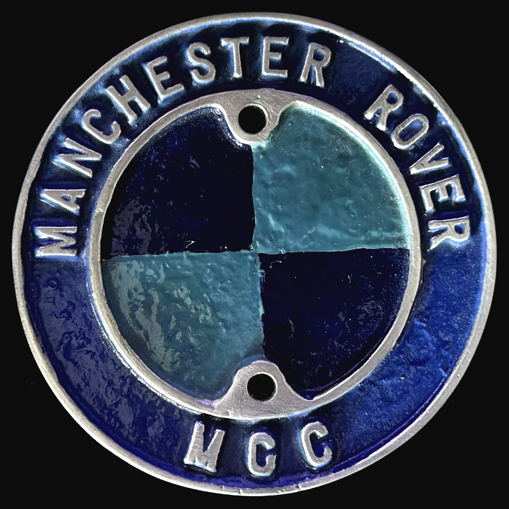 Manchester Rover Motor Cycle Club Car Badge