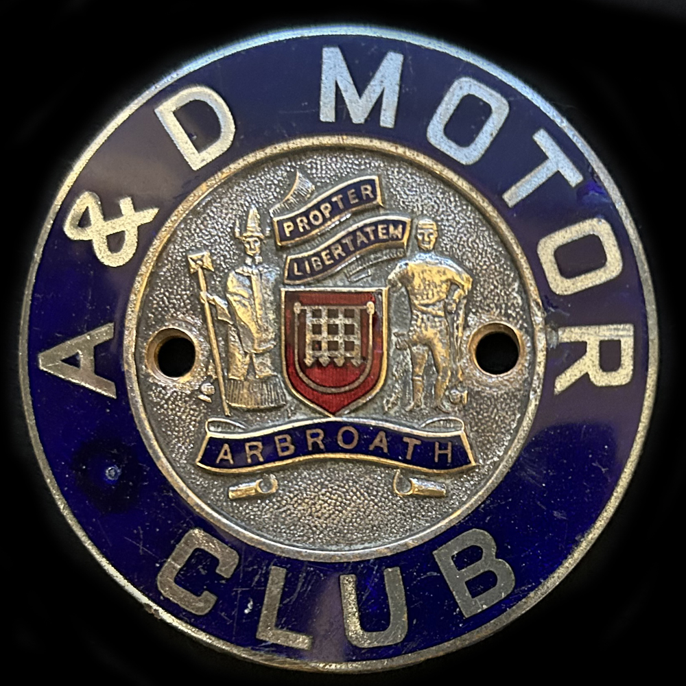 Arbroath & District Motor Club car badge 