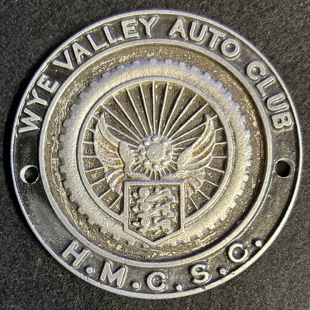 Wye Valley Auto Club H.M.C.S.C. Car Badge