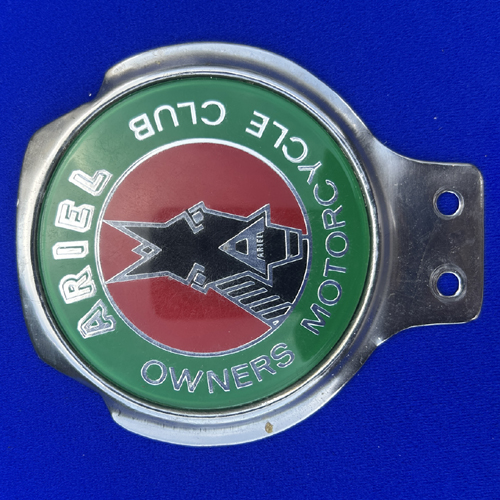 Ariel Owners Motorcycle Club Car Badge 