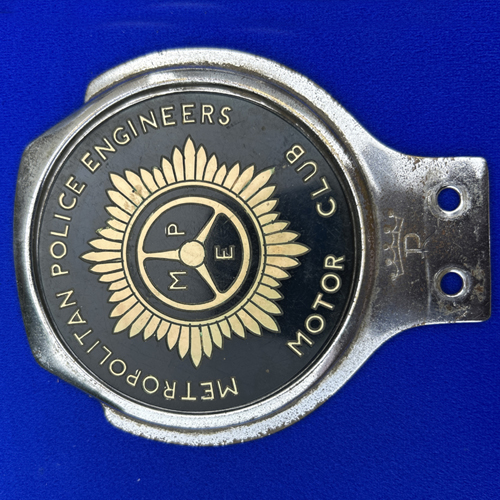 Metropolitan Police Engineers Motor Club Car Badge